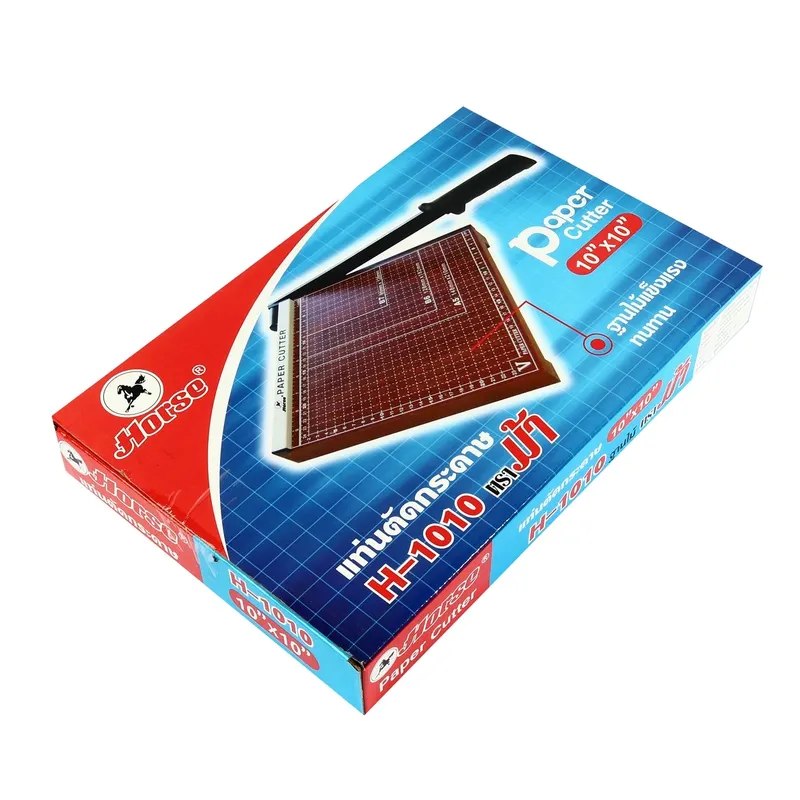 HORSE แท่นตัดกระดาษ ตราม้า H-1010 ชนิดฐานไม้ - Image 4