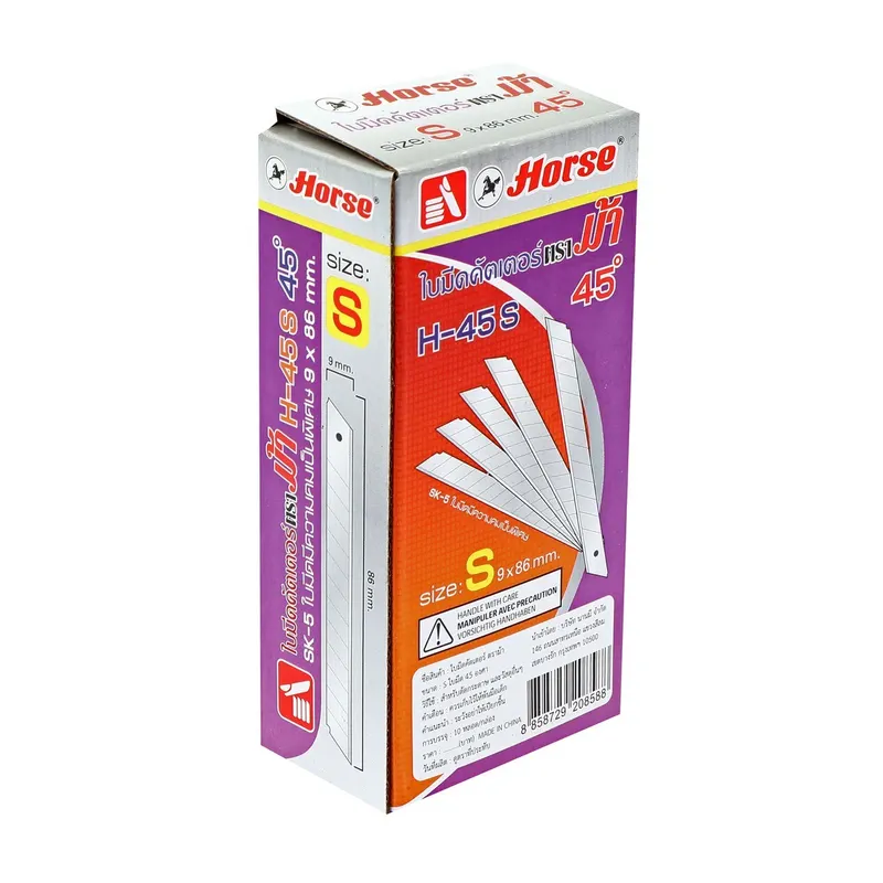 HORSE ใบมีดคัตเตอร์เบอร์ S 45 องศา ขนาด 9 มม. - Image 3