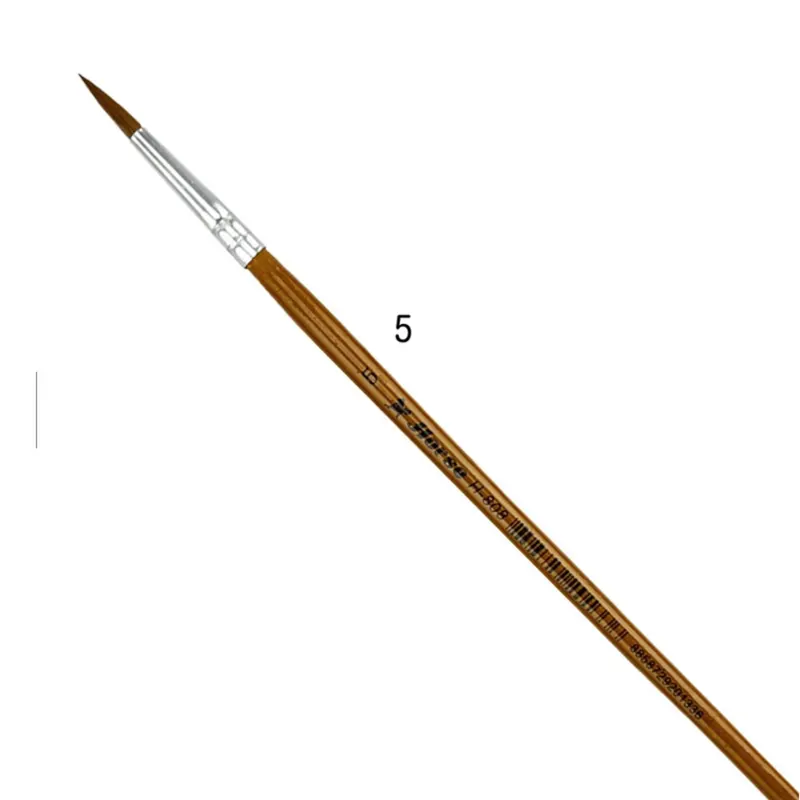 HORSE H-808 พู่กัน ปลายกลม ตราม้า เบอร์ #5