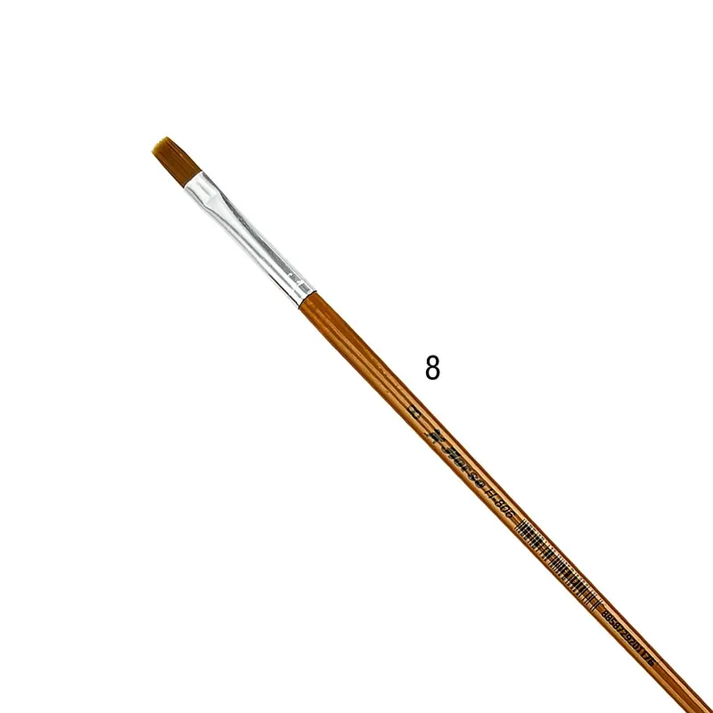 HORSE H-806 พู่กัน ปลายแบน ตราม้า เบอร์ #8