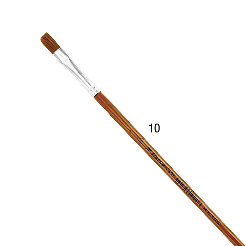 HORSE H-806 พู่กัน ปลายแบน ตราม้า เบอร์ #10