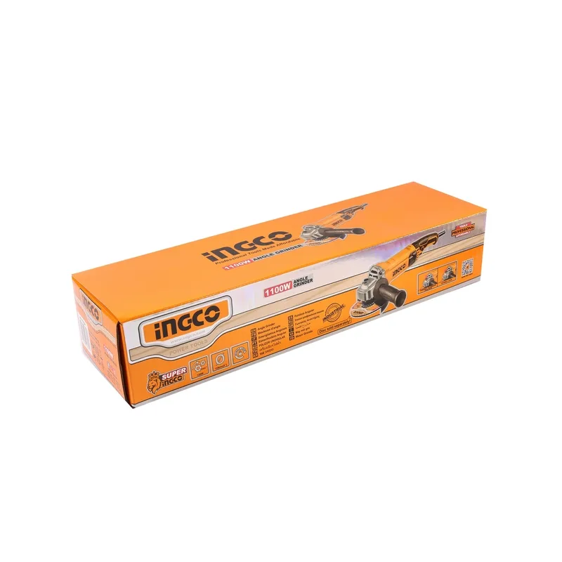 INGCO เครื่องเจียร์ไร้สาย 220V ขนาด 5" นิ้ว 1,100 W รุ่น AG110038 - Image 8