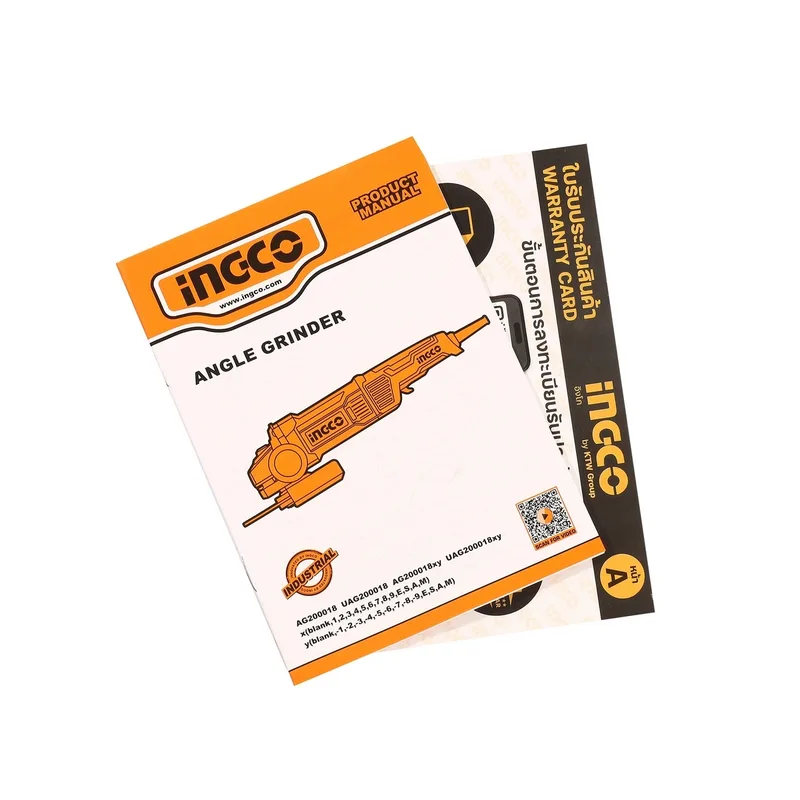 INGCO เครื่องเจียร์ไร้สาย 220V ขนาด 7" นิ้ว 2,000 W รุ่น AG200018 - Image 6