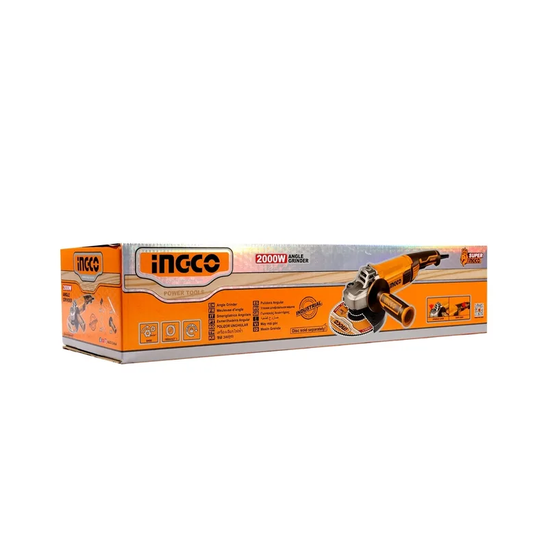 INGCO เครื่องเจียร์ไร้สาย 220V ขนาด 7" นิ้ว 2,000 W รุ่น AG200018 - Image 7