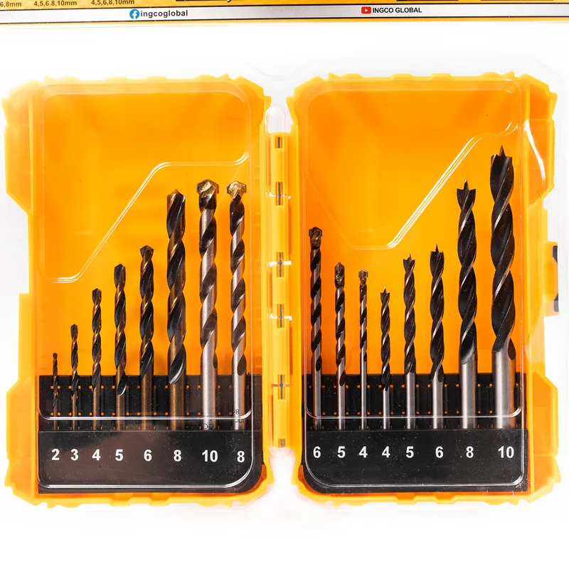 INGCO ชุดดอกสว่าน เหล็ก/ไม้/ปูน 16PC รุ่น AKDL11601 - Image 3