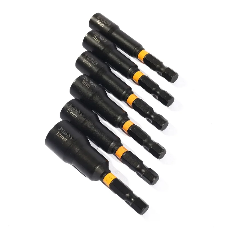 INGCO ชุดลูกบล็อกแม่เหล็กจับดอกไขควง 6 ชิ้น รุ่น AMN65061 - Image 2