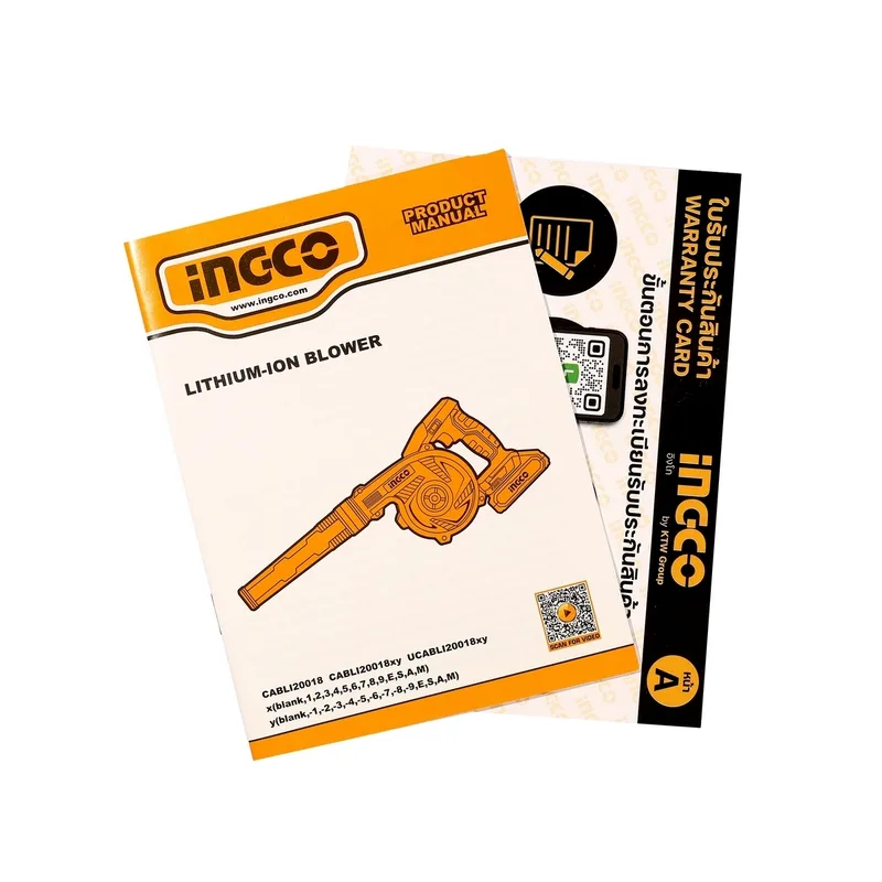 INGCO เครื่องเป่าลมไร้สาย 20V ปรับรอบได้ (Body Only) รุ่น CABLI20018 - Image 7