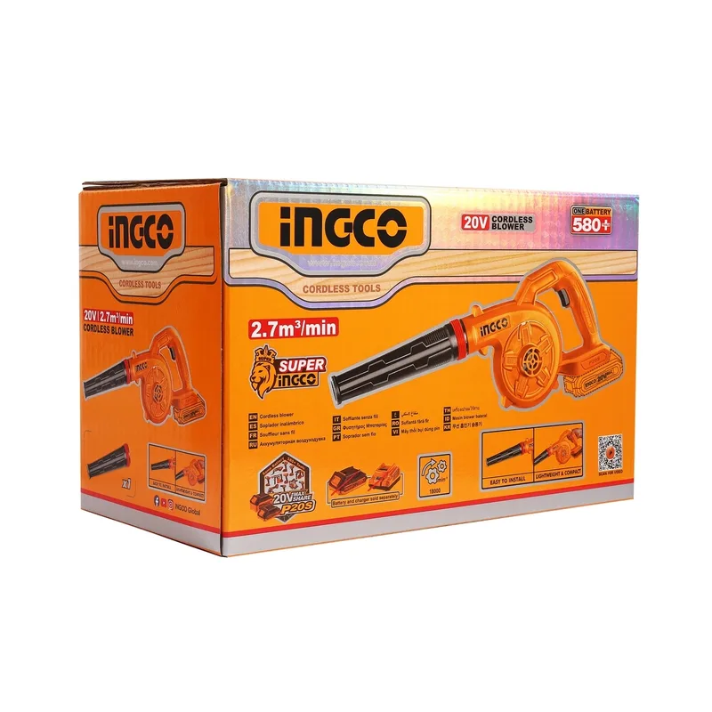 INGCO เครื่องเป่าลมไร้สาย 20V ปรับรอบได้ (Body Only) รุ่น CABLI20028 - Image 7