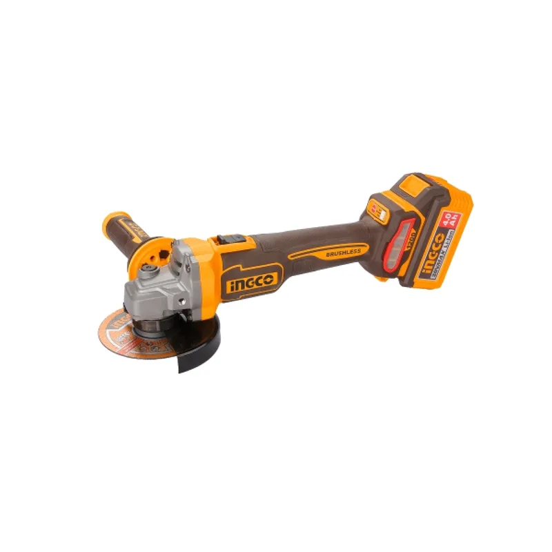 INGCO เครื่องเจียร์ไร้สาย Brushless 20V ขนาด 4" นิ้ว 1200 W พร้อมแบต 5.0Ah x2 ก้อน รุ่น CAGLI2120232 - Image 2