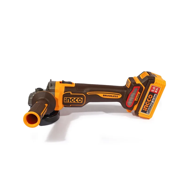 INGCO เครื่องเจียร์ไร้สาย Brushless 20V ขนาด 4" นิ้ว 1200 W พร้อมแบต 5.0Ah x2 ก้อน รุ่น CAGLI2210032 - Image 3