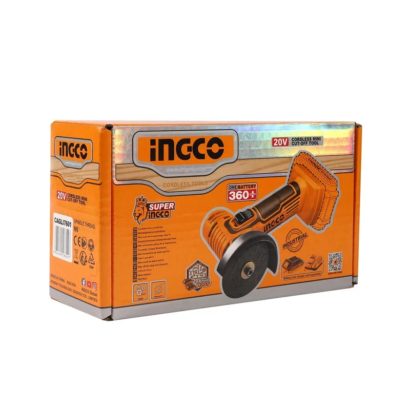 INGCO เครื่องตัดไร้สาย 20V ขนาด 3" นิ้ว (Body Only) รุ่น CAGLI7601 - Image 7