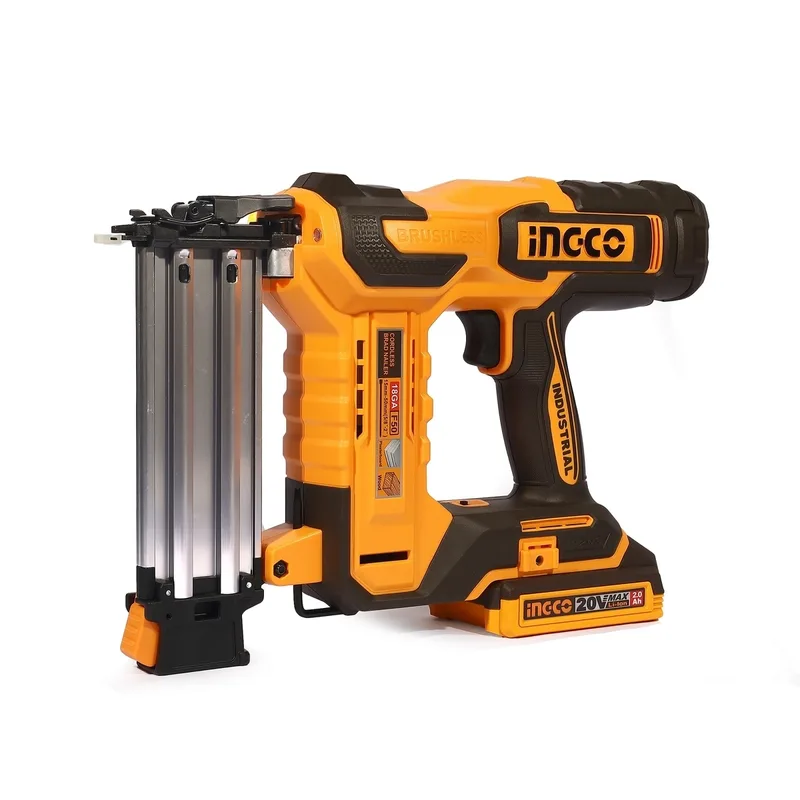 INGCO เครื่องยิงตะปูไร้สาย 20V ช่วง F15-F50 พร้อมแบต 2.0Ah x1 ก้อน รุ่น CBNLI5008 - Image 2