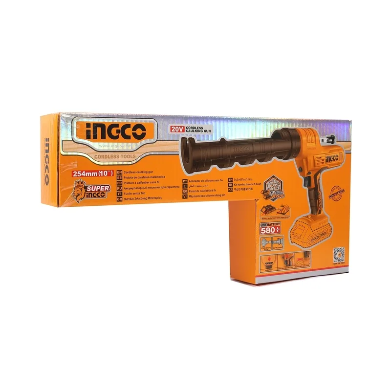 INGCO ปืนยิงซิลิโคนไร้สาย 20V (Body Only) รุ่น CCGLI2001 - Image 8