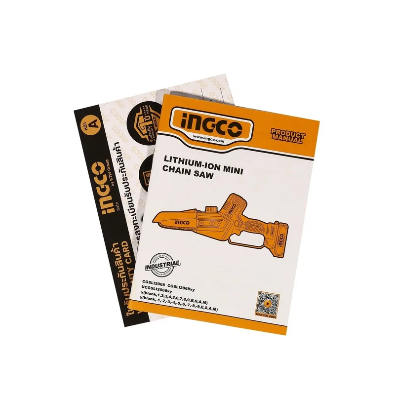 INGCO เลื่อยโซ่ไร้สาย Brushless 20V ขนาด 6" นิ้ว พร้อมแบต 2.0Ah x2 ก้อน รุ่น CGSLI20686 - Image 7