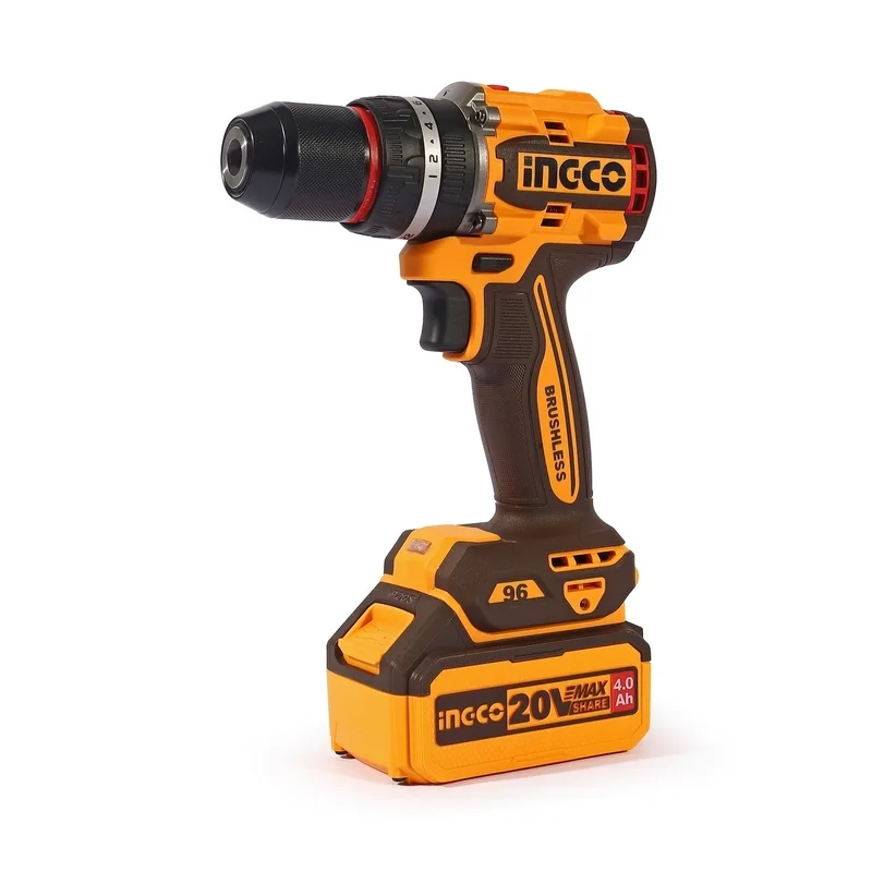 INGCO สว่านกระแทกไร้สาย Brushless 20V แรงขัน 96 N.m พร้อมแบต 4.0Ah x2 ก้อน รุ่น CIDLI20968 - Image 3