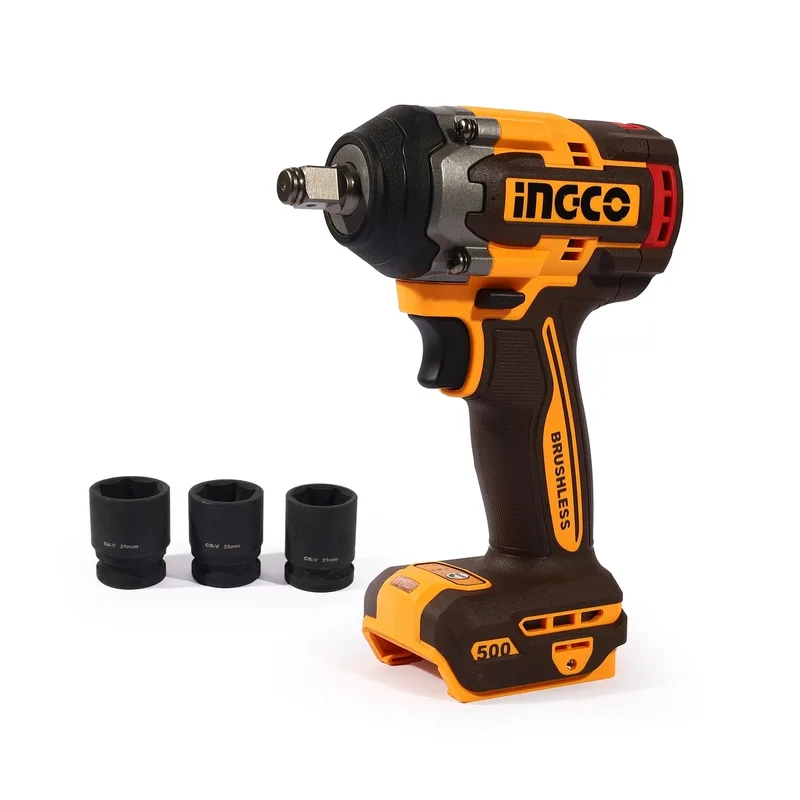 INGCO บล็อกไร้สาย Brushless 20V แรงขัน 500 N.m (Body Only) รุ่น CIWLI20501 - Image 2