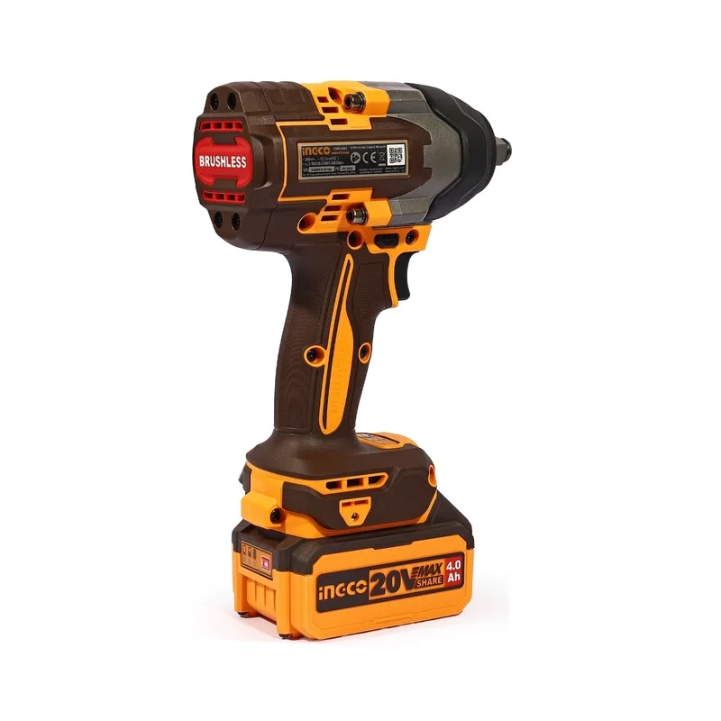 INGCO บล็อกไร้สาย Brushless 20V แรงขัน 850 N.m พร้อมแบต 4.0Ah x2 ก้อน รุ่น CIWLI2085 - Image 5