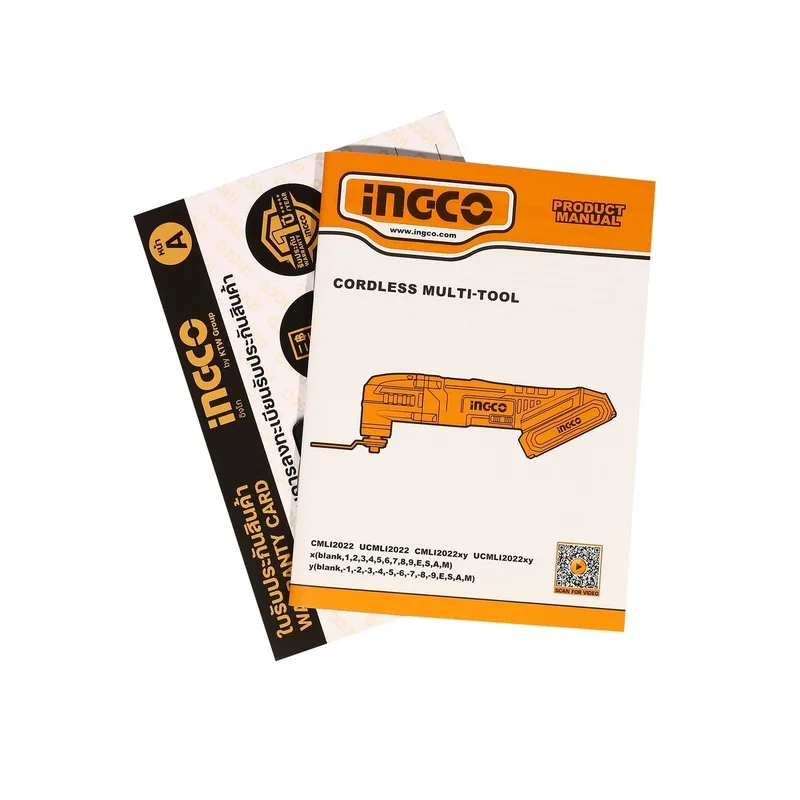 INGCO เครื่องมืออเนกประสงค์ (Multi-Tool) ไร้สาย 20V พร้อมแบต 2.0Ah x1 ก้อน รุ่น CMLI20228 - Image 8
