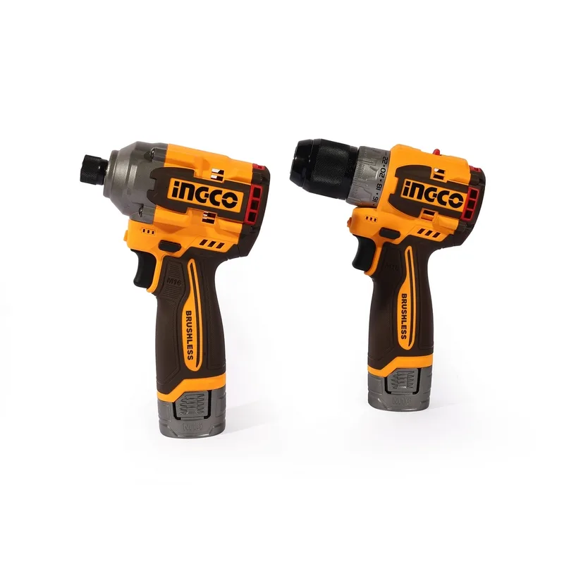 INGCO ชุดคอมโบเครื่องมือไร้สาย สว่าน+ไขควงกระแทก 16V-BL รุ่น COSLI240968 - Image 3