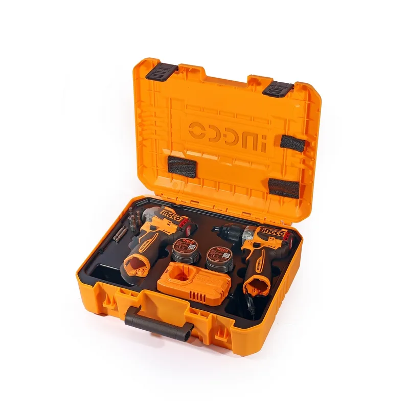 INGCO ชุดคอมโบเครื่องมือไร้สาย สว่าน+ไขควงกระแทก 16V-BL รุ่น COSLI240968 - Image 7