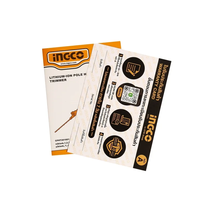 INGCO เครื่องตัดแต่งพุ่มไม้ไร้สาย 20V ด้ามยาว รุ่น CPHT2016012 - Image 4