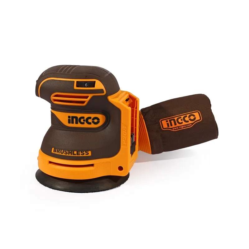 INGCO เครื่องขัดกระดาษทรายกลมไร้สาย 20V (Body Only) รุ่น CROSLI2002 - Image 3
