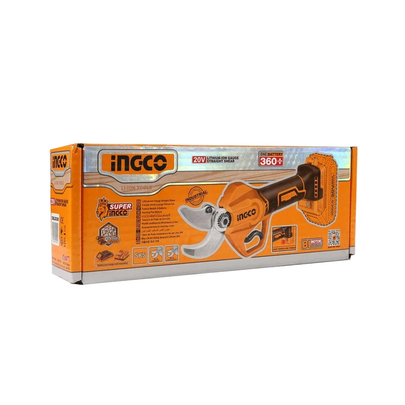 INGCO กรรไกรตัดกิ่งไร้สาย 20V ตัดได้สูงสุด 30 มม. (Body Only) รุ่น CSSLI20308 - Image 9