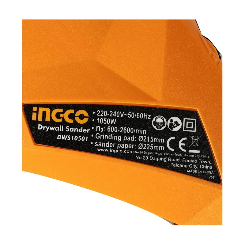 INGCO เครื่องขัดผนัง ด้ามยาว (Wall Sander) กำลัง 1050 W รุ่น DWS10501 - Image 4
