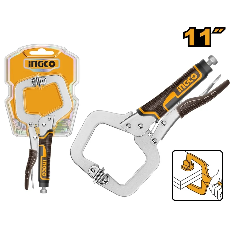 INGCO คีมล็อคตัวซี 11 นิ้ว รุ่น HCCLW0211