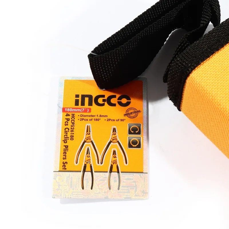 INGCO ชุดคีมหนีบ-ถ่างแหวน 7" 4 ชิ้น รุ่น HCCPS26180
