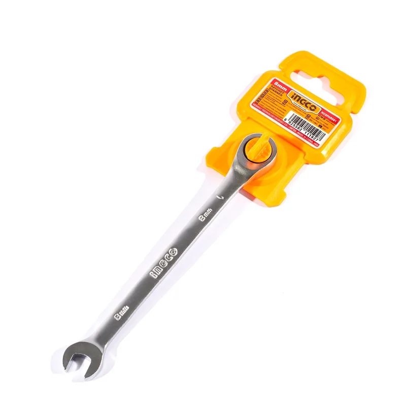 INGCO ประแจแหวนเกียร์ (Ratchet Wrench) เบอร์ 8 มม. เหล็ก CR-V รุ่น HCSPAR081 - Image 2