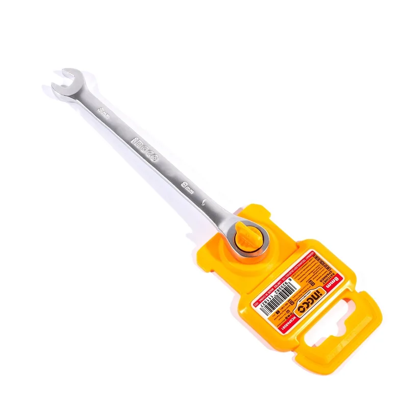 INGCO ประแจแหวนเกียร์ (Ratchet Wrench) เบอร์ 8 มม. เหล็ก CR-V รุ่น HCSPAR081 - Image 3