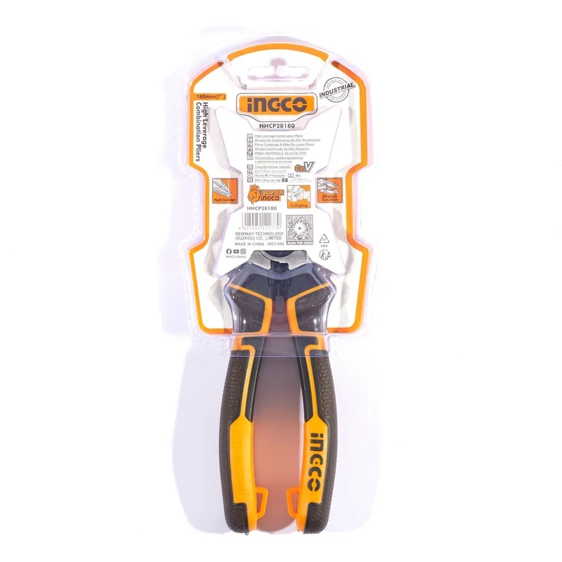 INGCO คีมปากจิ้งจก 7 นิ้ว เหล็ก CR-V รุ่นประหยัดแรง