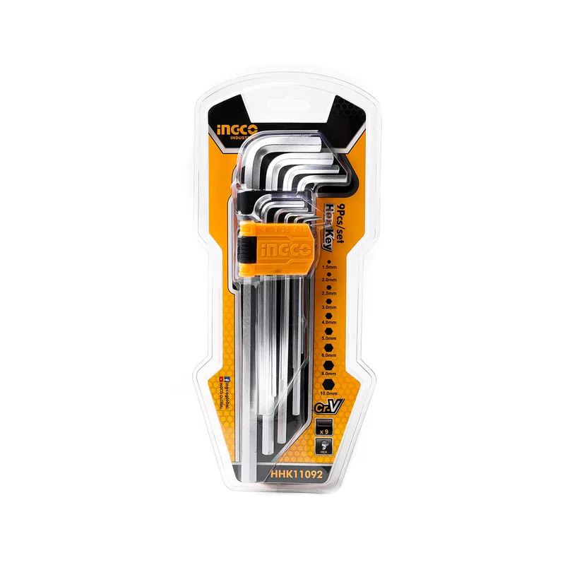 INGCO ประแจแอลหกเหลี่ยม 9 ชิ้น รุ่น HHK11092