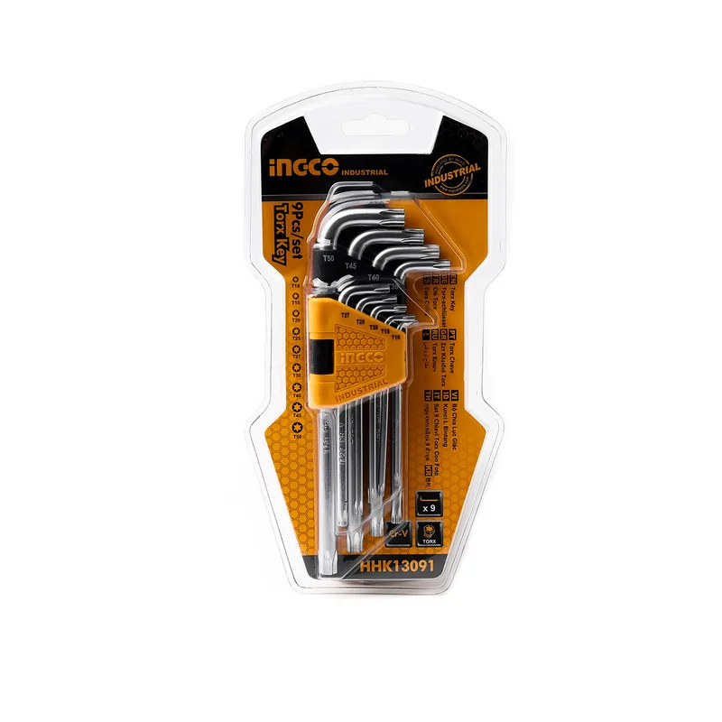 INGCO ประแจแอลหัวจีบ 9 ชิ้น รุ่น HHK13091