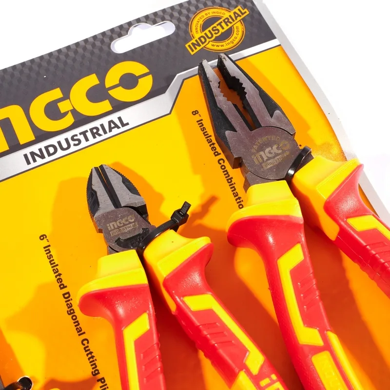 INGCO ชุดคีม VDE หุ้มฉนวนกันไฟฟ้า 1000V 3 ชิ้น รุ่น HIKPS28318 - Image 3