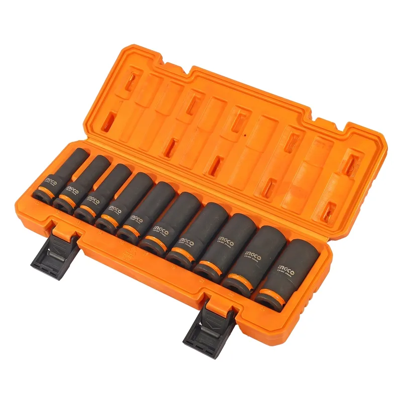 INGCO ชุดลูกบล็อกลมยาว แกน 1/2 นิ้ว 10 ชิ้น รุ่น HKISSD12102L - Image 2