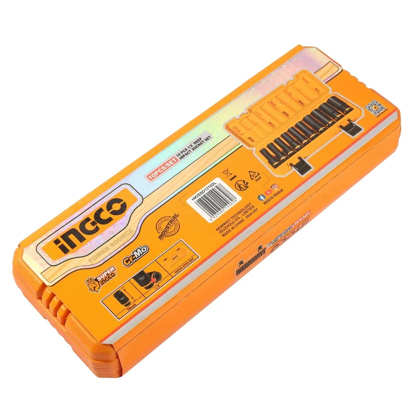 INGCO ชุดลูกบล็อกลมยาว แกน 1/2 นิ้ว 10 ชิ้น รุ่น HKISSD12102L - Image 6