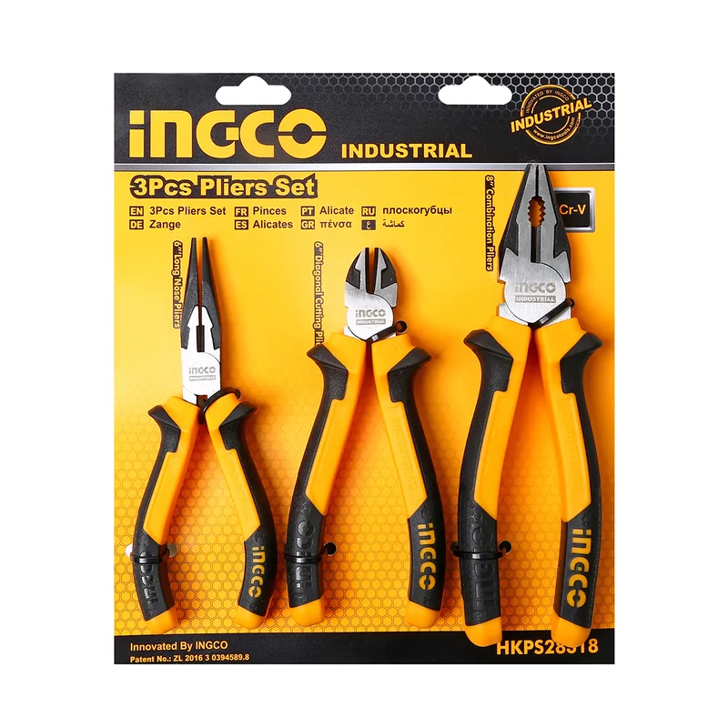 INGCO ชุดคีม ปากจิ้งจก,ปากตัด,ปากแหล รุ่น HKPS28318