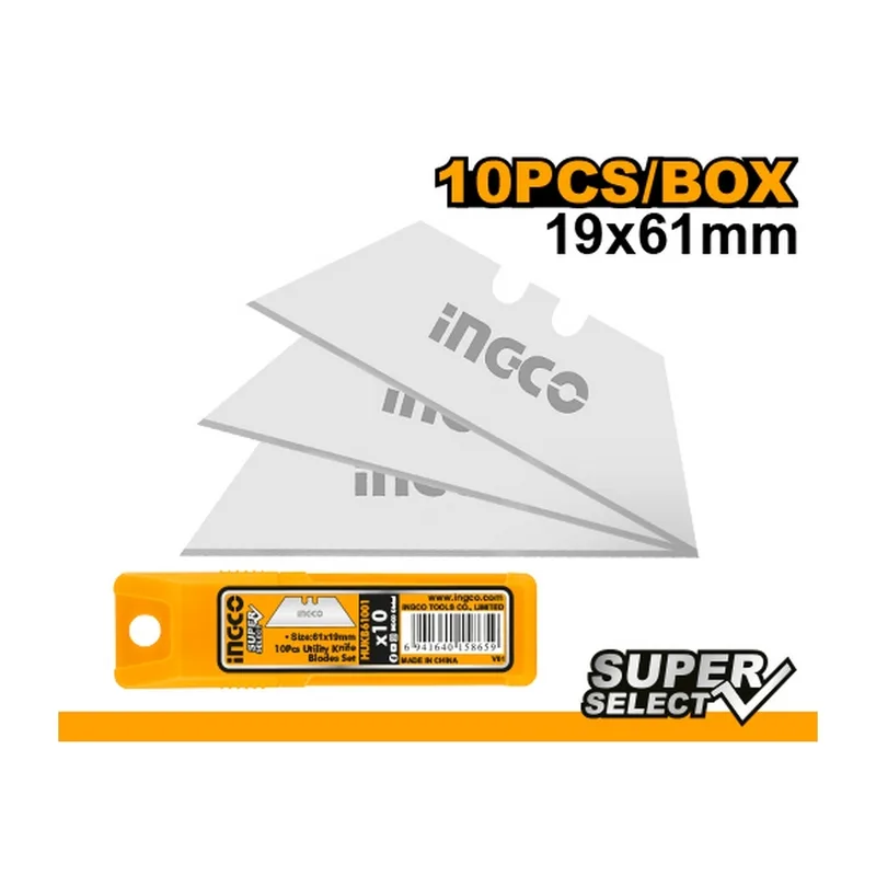 INGCO ใบมีดคัตเตอร์ 61X19MM. รุ่น HUKB61001