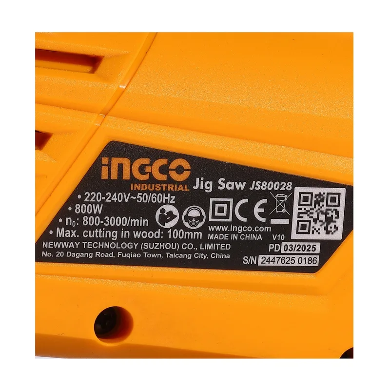 INGCO เลื่อยจิ๊กซอว์ไร้สาย 220V รุ่น JS80028 - Image 8