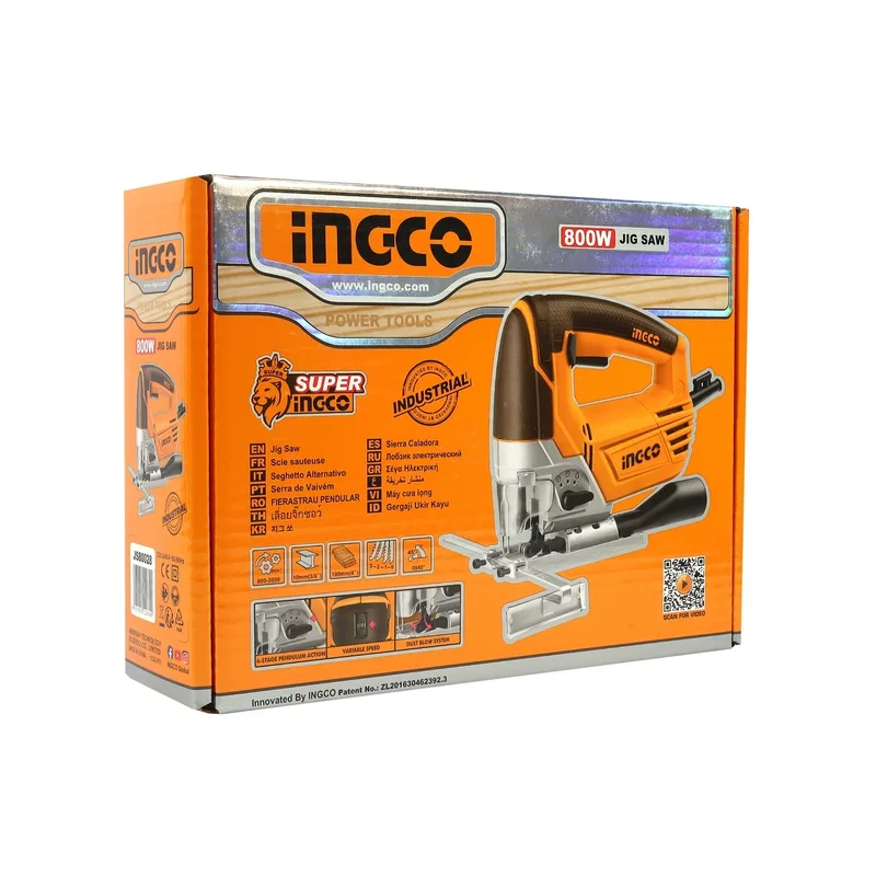 INGCO เลื่อยจิ๊กซอว์ไร้สาย 220V รุ่น JS80028 - Image 10