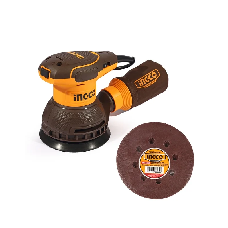 INGCO เครื่องขัดกระดาษทรายกลมไร้สาย 220V รุ่น RS3216 - Image 2