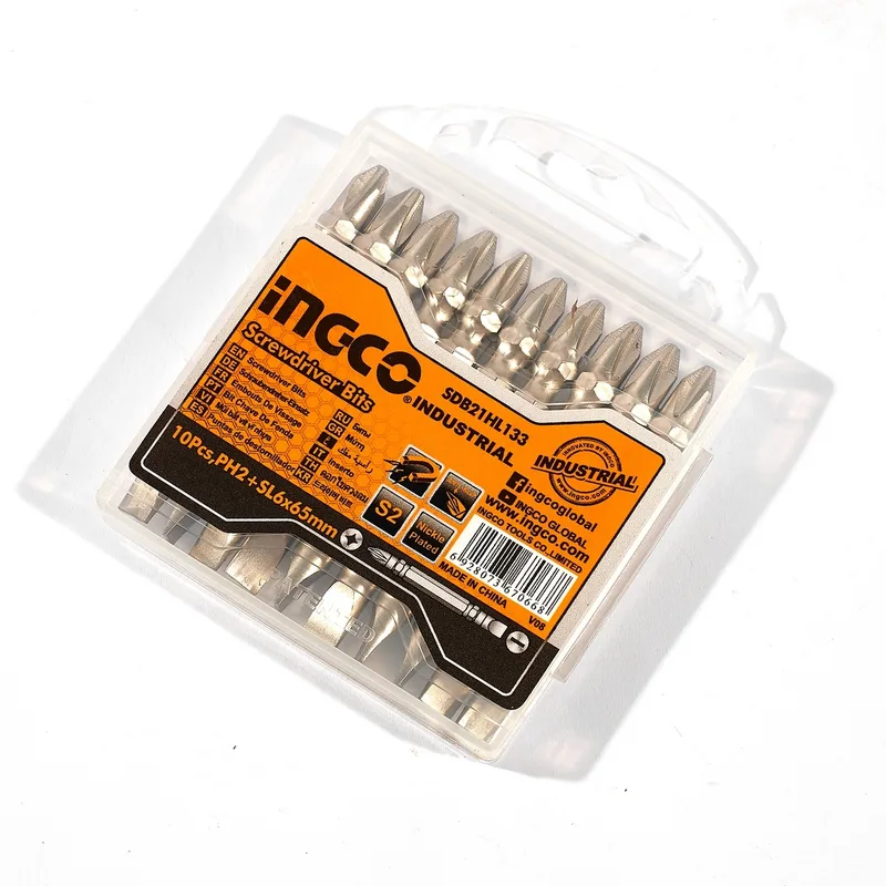 INGCO ดอกไขควง +/- 65MM 10 ชิ้น รุ่น SDB21HL133