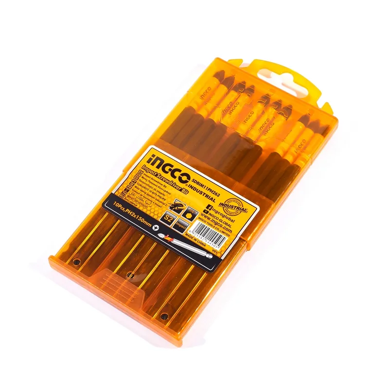 INGCO ดอกไขควงกระแทก PH2 ขนาด 150 มม. แพ็ค 10 ดอก รุ่น SDBIM11PH263