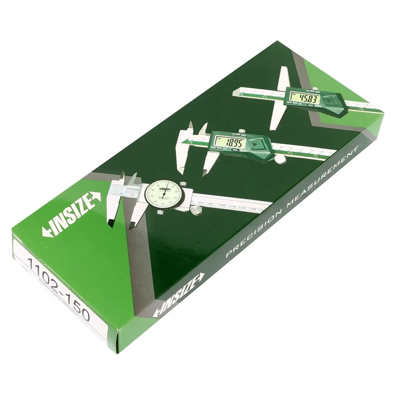 INSIZE เวอร์เนียร์คาลิเปอร์ดิจิตอลอ่านเศษส่วน ช่วงวัด 0-150 มม. (0-6 นิ้ว) รุ่น 1102-150 - Image 6