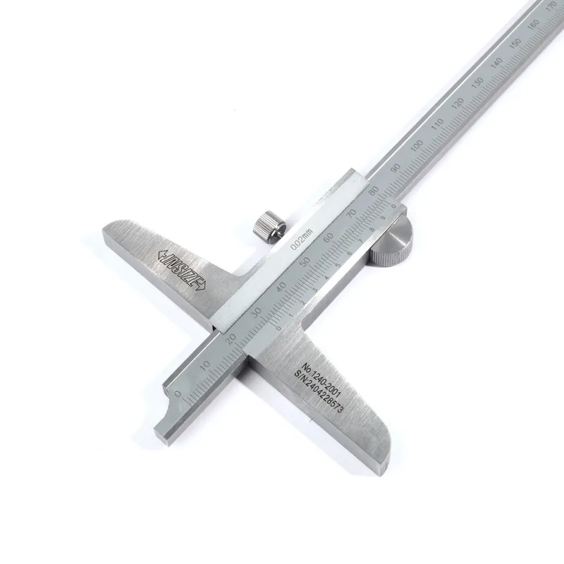 INSIZE เวอร์เนียร์วัดความลึกแบบอ่านสเกล ช่วงวัด 0-200 มม. ความละเอียด 0.02 มม. รุ่น 1240-2001 - Image 4