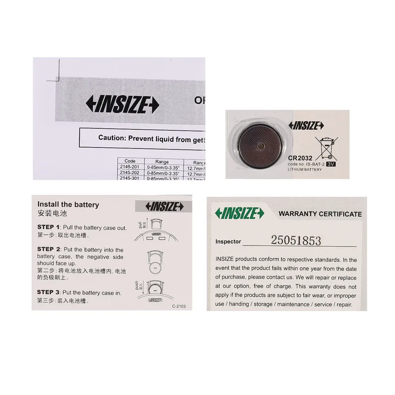 INSIZE เกจวัดร่องดิจิตอล ช่วงวัด 0-85 มม. ความลึกสูงสุด 10 มม. แบบฮุคเข็ม รุ่น 2145-301 - Image 5