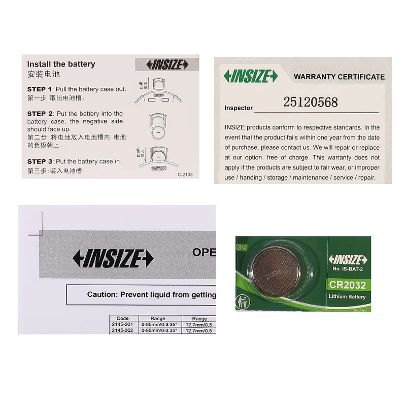 INSIZE เกจวัดร่องดิจิตอล ช่วงวัด 0-85 มม. ความลึกสูงสุด 20 มม. แบบฮุคเข็ม รุ่น 2145-302 - Image 5