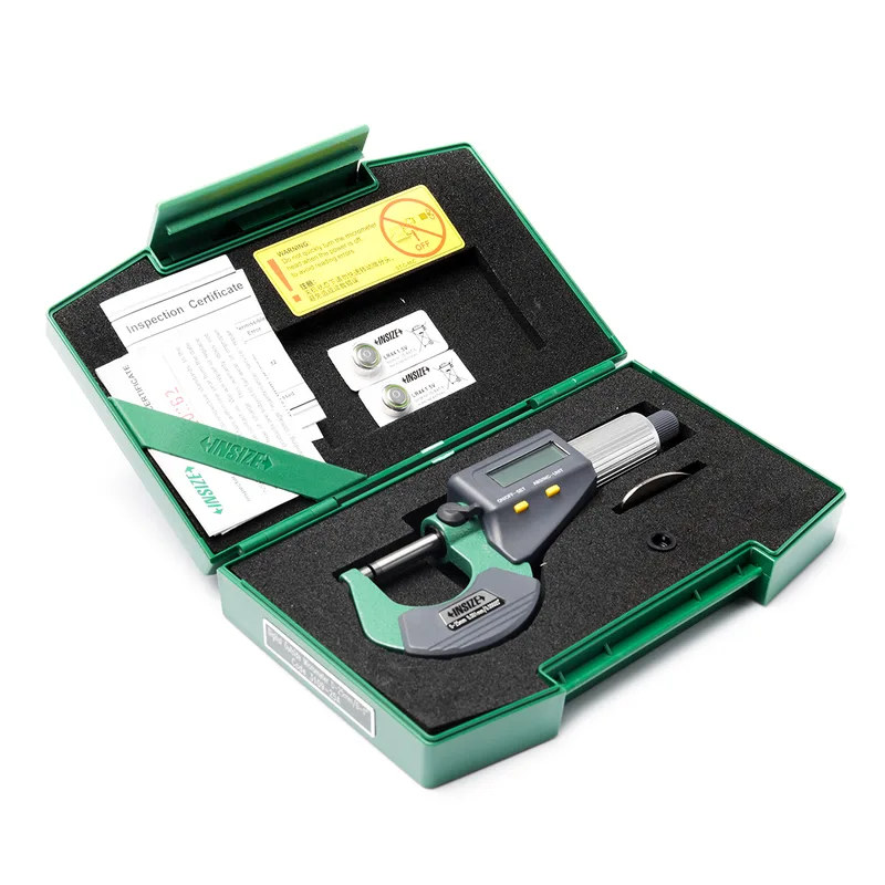 INSIZE ไมโครมิเตอร์วัดนอกดิจิตอล ช่วงวัด 0-25 มม. (0-1 นิ้ว) ความละเอียด 0.001 มม. รุ่น 3109-25A - Image 4